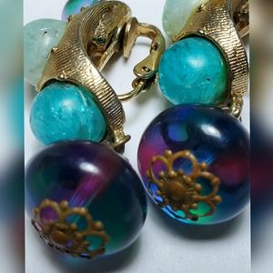 Vintage Goldtone Clip On Earrings